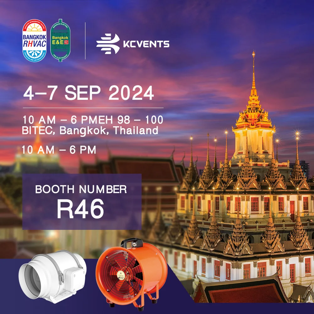 KCVENTS ventilation products at RHVAC Thailand