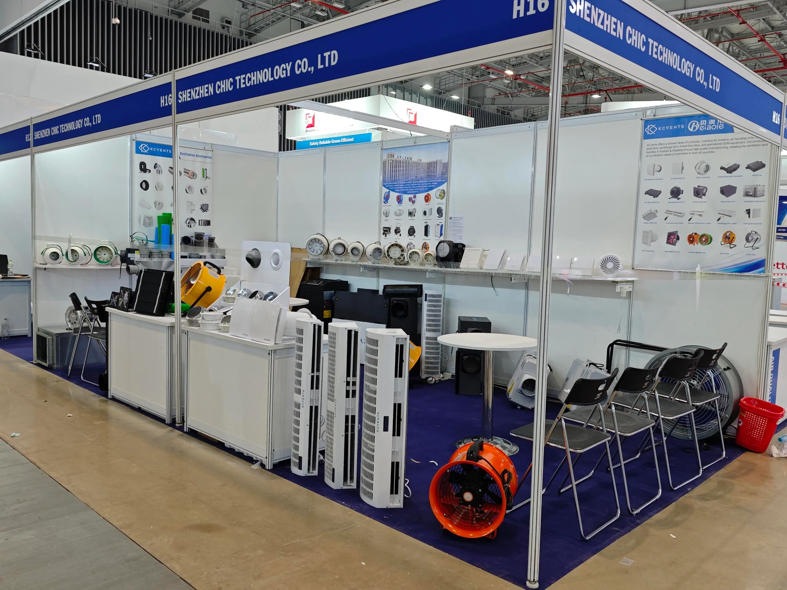 KCVENTS team at Vietnam HVACR 2024 exhibition in Ho Chi Minh City