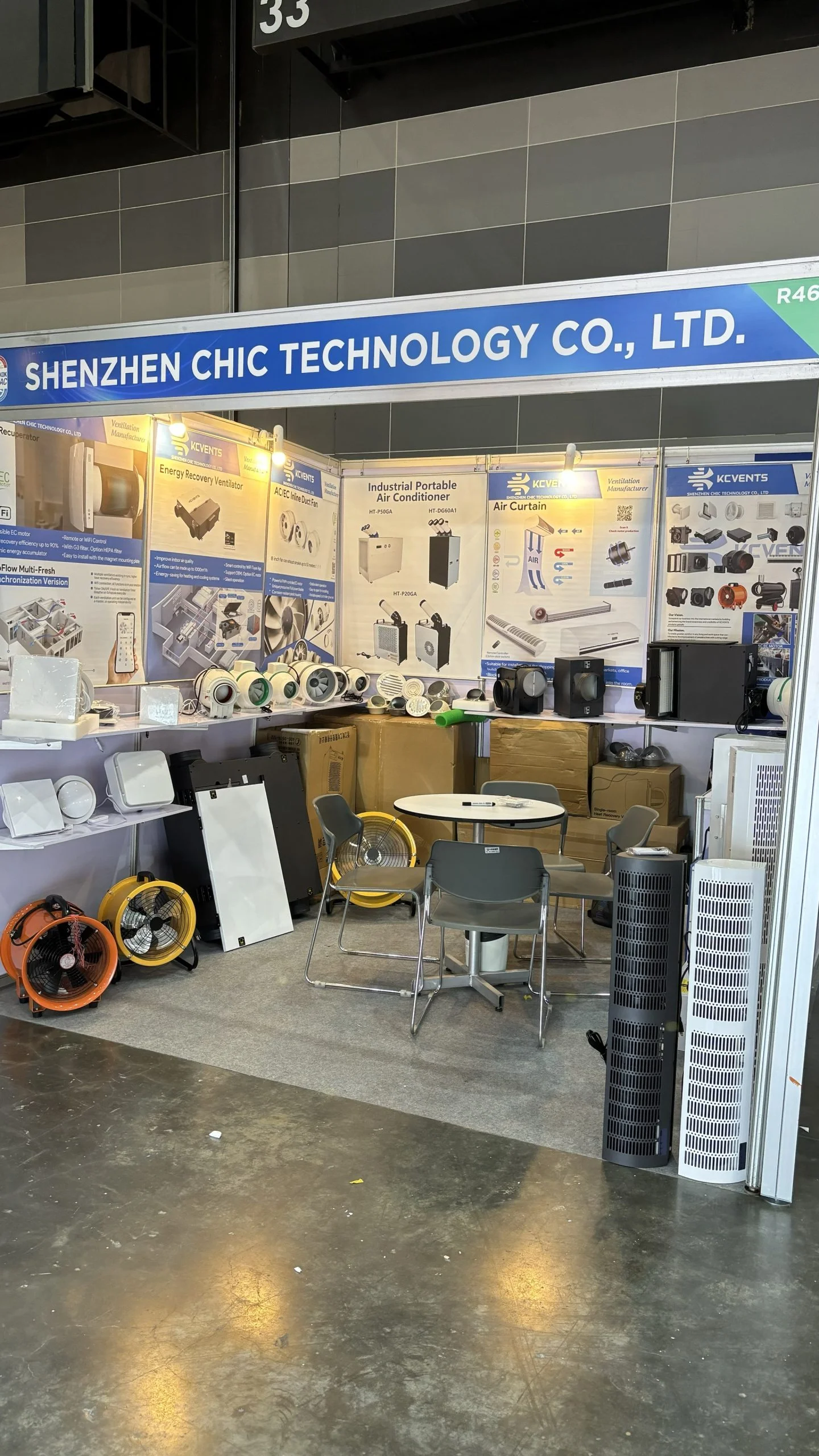 KCVENTS exhibition booth at Vietnam HVACR 2024
