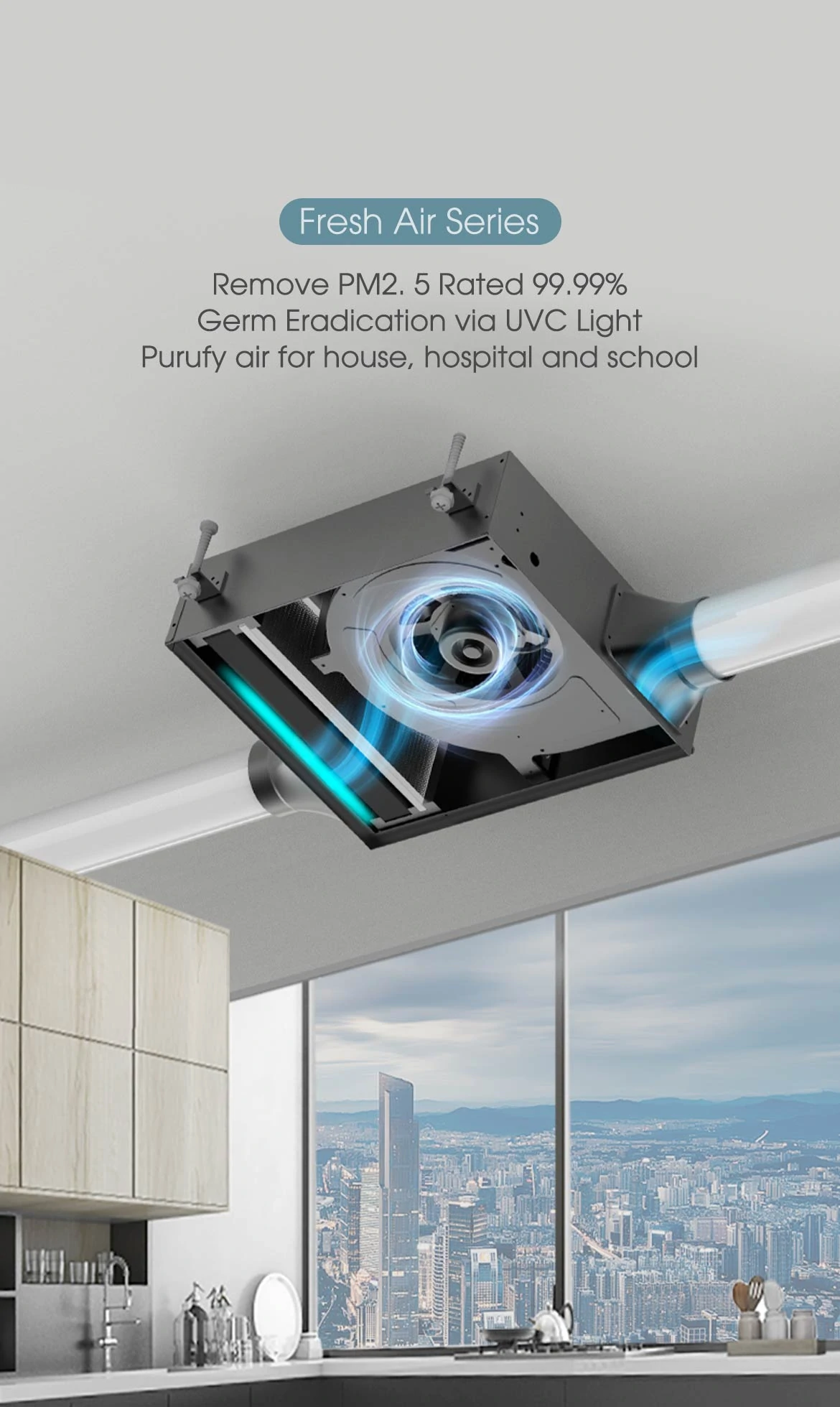 PM2.5 and UVC Air Purifier